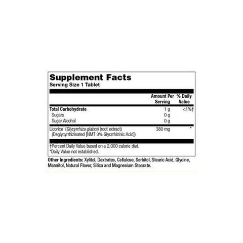 Nature's Life, DGL Licorice Chewable, 380 mg, Mocha 100 chews Nature's Life