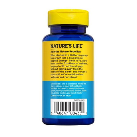 Nature's Life, Zinc Protecting, 30 Mg, 100 Caps Nature's Life