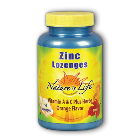 Nature's Life, Zinc Lozenges, 12.5 mg, Orange Mint 50 lozenges Nature's Life