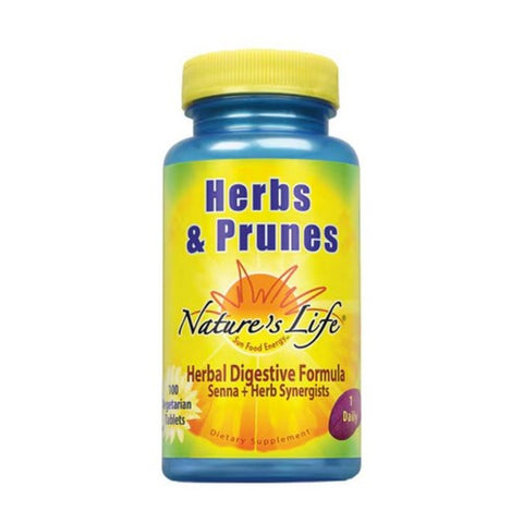 Nature's Life, Herbs And Prunes, 100 Tabs Nature's Life