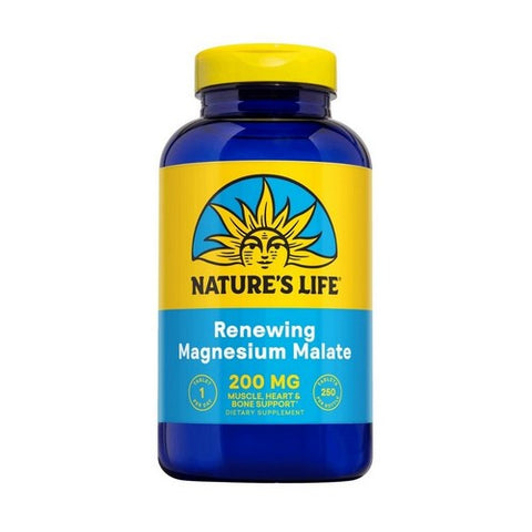 Nature's Life, Renewing Magnesium Malate, 200 Mg, 25 Tabs Nature's Life