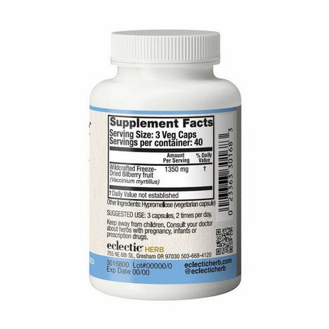 Eclectic Herb, Bilberry, 450 Mg, 120 Veg Caps Eclectic Herb