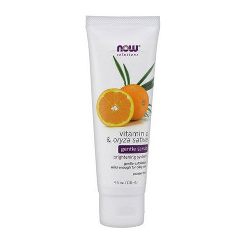 Now Foods, Vitamin C & Oryza Sativa Gentle Scrub, 4 oz Now Foods