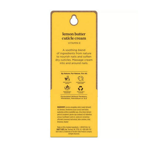 Burts Bees, Lemon Butter Cuticle Cream Blister Box, 0.60 Oz Burts Bees