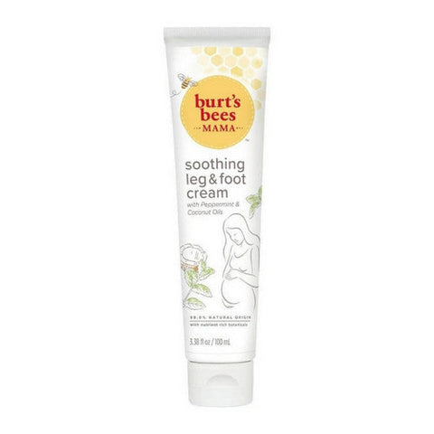 Burts Bees, Baby Mama Bee Leg & Foot Creme With Peppermint Oil, 3.38 Oz Burts Bees