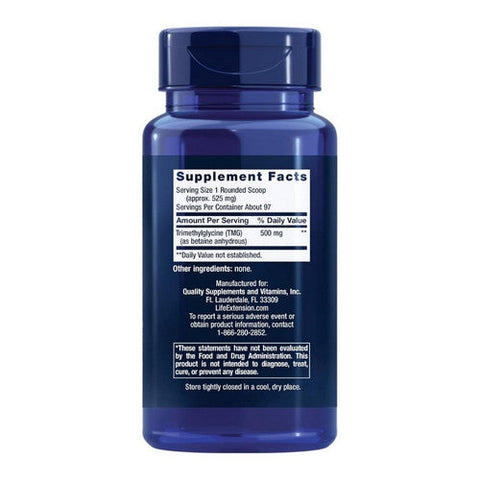 Life Extension, TMG, Powder 50 grams Life Extension
