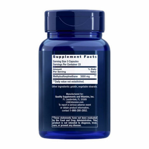 Life Extension, MSM, 100 Mg, 100 caps Life Extension