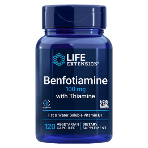 Life Extension, Benfotiamine with Thiamine, 100 Mg, 120 Veg Caps Life Extension