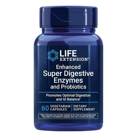 Life Extension, Enhanced Super Digestive Enzymes And Probiotics, 60 Veg Caps Life Extension