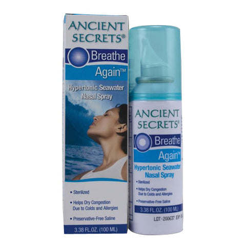 Ancient Secrets, Breathe Again Nasal Spray, 3.38 oz Ancient Secrets