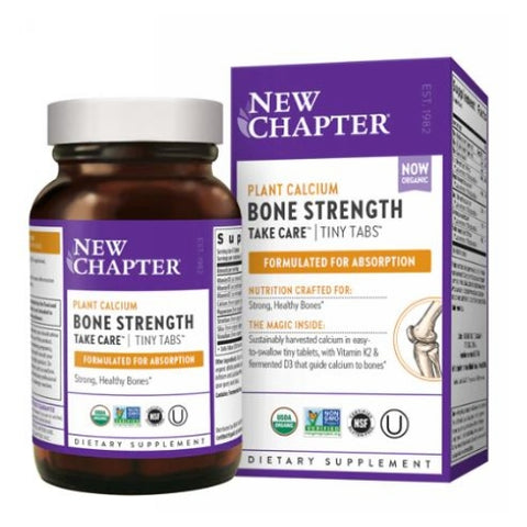 New Chapter, Bone Strength Take Care Tiny Tabs Organic Plant Calcium, 240 Veg Tabs New Chapter