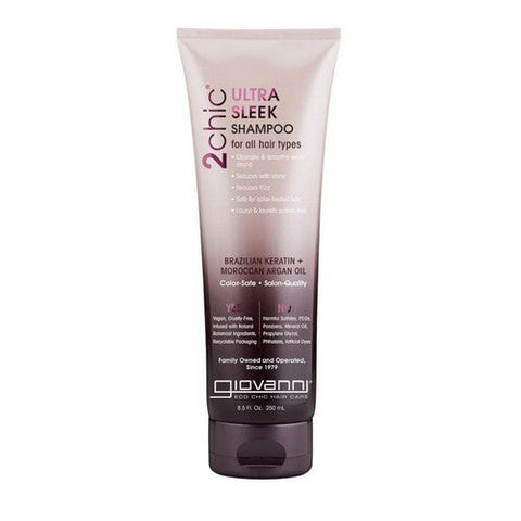 Giovanni Cosmetics, 2Chic Ultra-Sleek Shampoo With Brazilian Keratin And Argan Oil, 8.5 Oz Giovanni Cosmetics