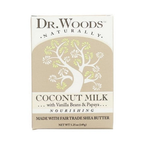 Dr. Woods Naturals, Bar Soap Nourishing Coconut Milk, Coconut 5.25 oz Dr. Woods Naturals