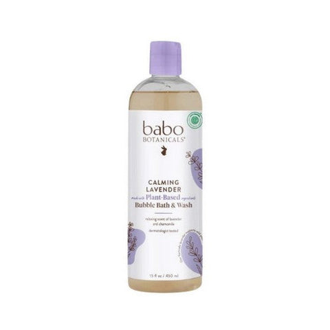 Babo Botanicals, Bubble Bath  Shampoo and Wash Lavender Meadowsweet, 15 oz Babo Botanicals
