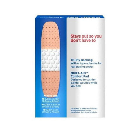 Band-Aid, Tru-Stay Sheer Adhesive Pads Large, Count of 10