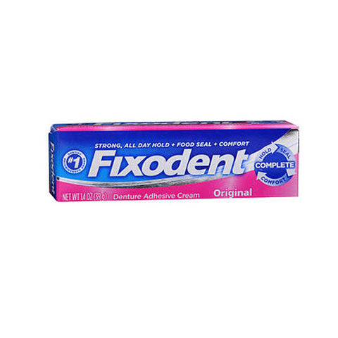 Fixodent, Complete Denture Adhesive Cream Original, 1.4 Oz Fixodent