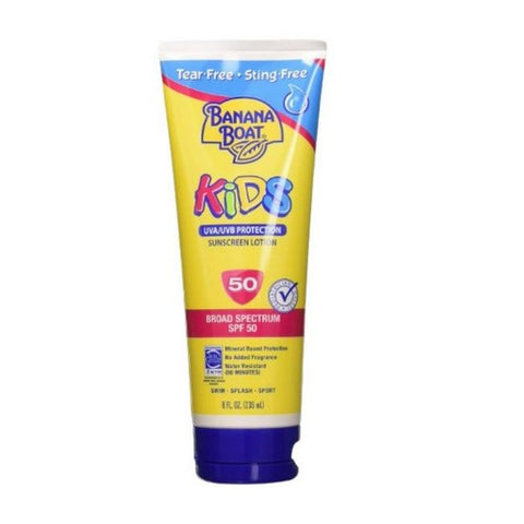 Banana Boat, Kids Sunblock Lotion Spf50, 8 Oz Banana Boat