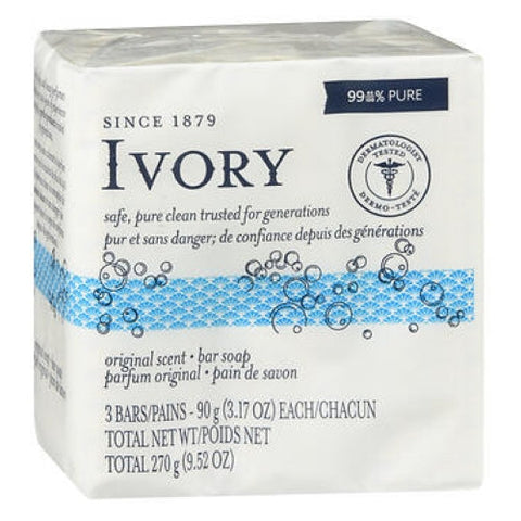 Ivory, Gentle Bar Soap Original, Count of 3 (3.1 Oz) Ivory