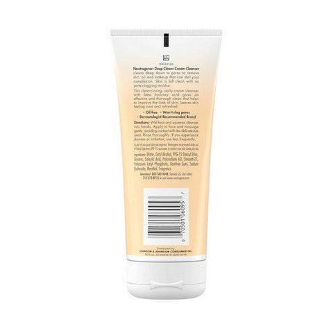 Neutrogena, Deep Clean Cream Cleanser, 7 oz Neutrogena