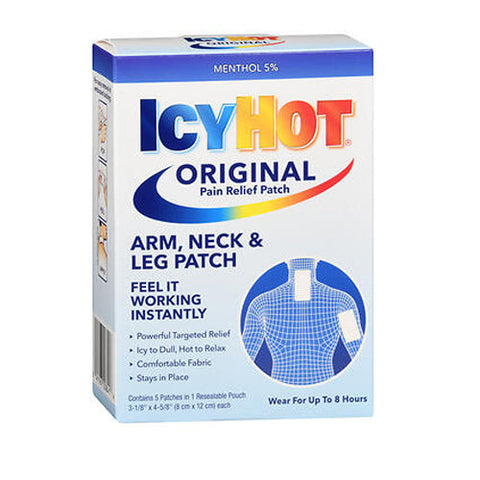 Icy Hot, Original Pain Relief Patches Arm Neck And Leg, 5 Count Icy Hot