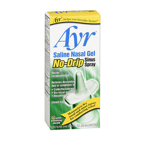 Ayr, Saline Nasal Gel - No-Drip Sinus Spray, 0.75 Oz Ayr