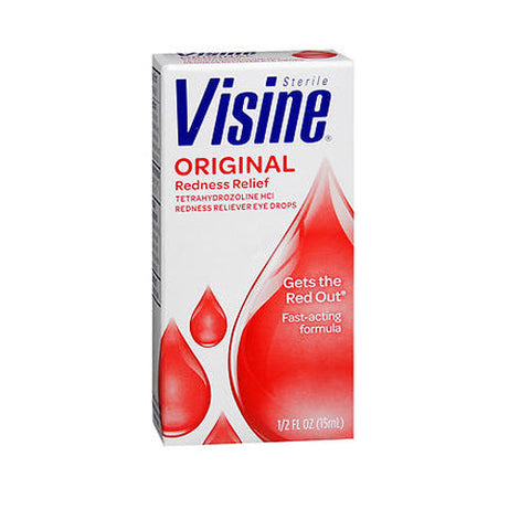 Visine, Original Redness Reliever Eye Drops, 0.5 Oz Visine