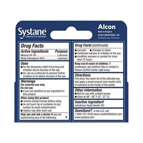 Systane, Nighttime Severe Dry Eye Relief Lubricant Eye Ointment, 3.5 Grams Systane