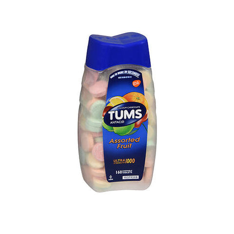 Tums, Ultra Strength Antacid Chewable Tablets Assorted Fruit, 160 Tabs Tums