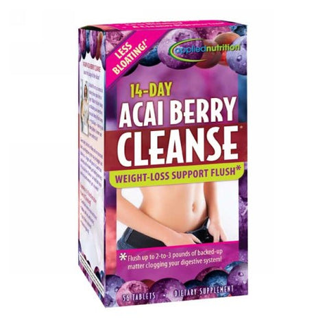 Applied Nutrition, 14-Day Cleanse Dietary Supplement Tablets Acai Berry, 56 tabs Applied Nutrition