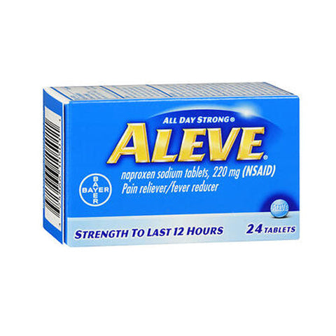 Bayer, Aleve All Day Strong Pain Reliever Fever Reducer Tablets, 220 mg, 24 tabs Aleve