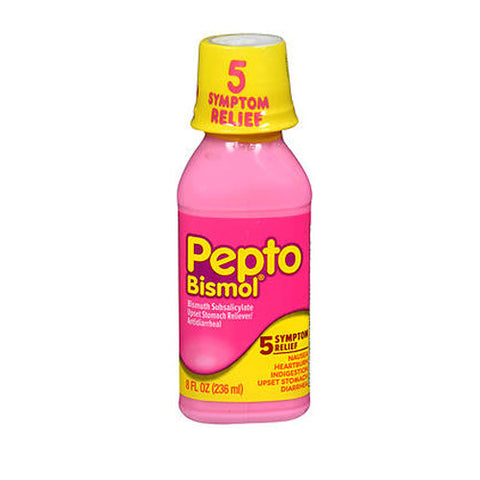 Pepto-Bismol, Bismuth Subsalicylate Liquid, 8 Oz Pepto-Bismol