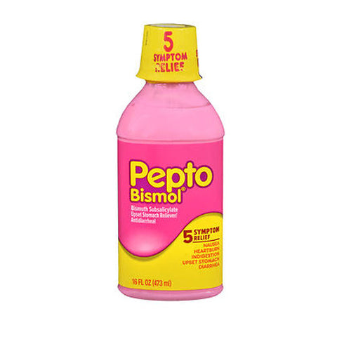 Pepto-Bismol, Upset Stomach Reliever Antidiarrheal, Original 16 oz Pepto-Bismol