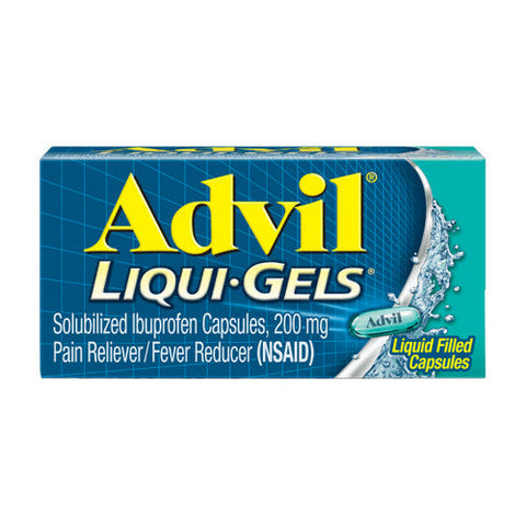 Advil, Solubilized Ibuprofen Pain Reliever Fever Reducer, 200 Mg, 40 Liqui Gels Advil