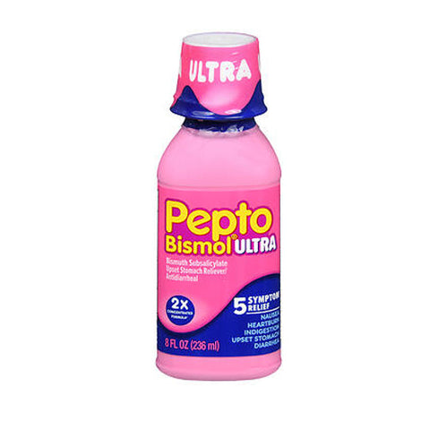Pepto-Bismol, Ultra Bismuth Subsalicylate Liquid, 8 Oz Pepto-Bismol