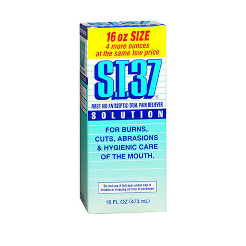 S.T.37, First Aid Antiseptic Oral Pain Reliever Solution, 16 Oz S.T.37