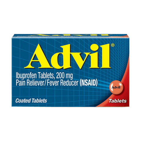 Advil, Ibuprofen Pain Reliever Fever Reducer Coated, 200 Mg, 200 Tabs Advil