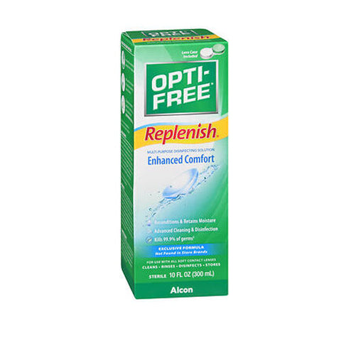 Opti-Free, Replenish Enhanced Comfort Multi Purpose Disinfecting Solution, 10 Oz Opti-Free