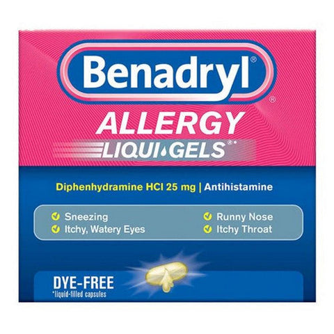 Benadryl, Dye Free Allergy Relief Liqui Gels, 24 ct Benadryl