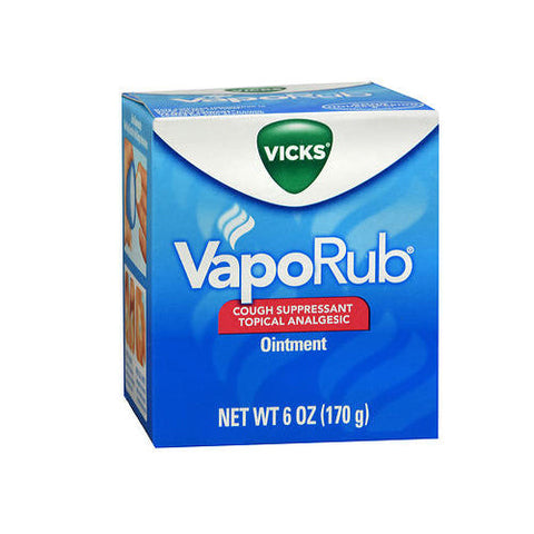 Vicks, Vaporub Cough Suppressant Topical Analgesic Ointment, 6 Oz Vicks