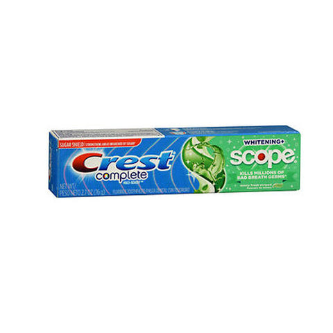 Crest, Complete Plus Scope Fluoride Toothpaste Minty Fresh Striped, 2.7 Oz Crest