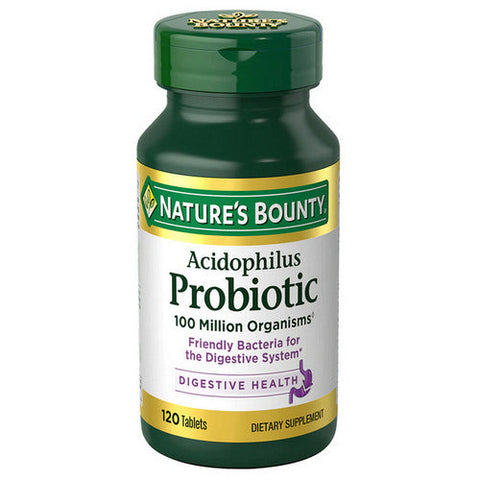 Nature's Bounty, Acidophilus Probiotic, 120 Tabs Nature's Bounty