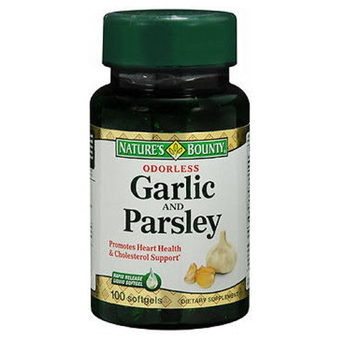 Nature's Bounty, Garlic And Parsley, 100 Caps Nature's Bounty
