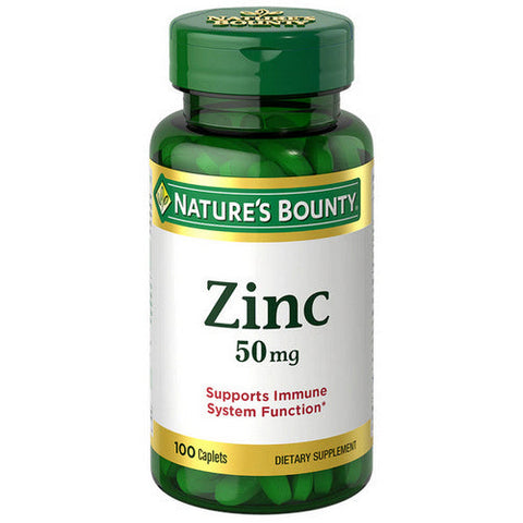Nature's Bounty, Zinc, 50 Mg, 100 Tabs Nature's Bounty