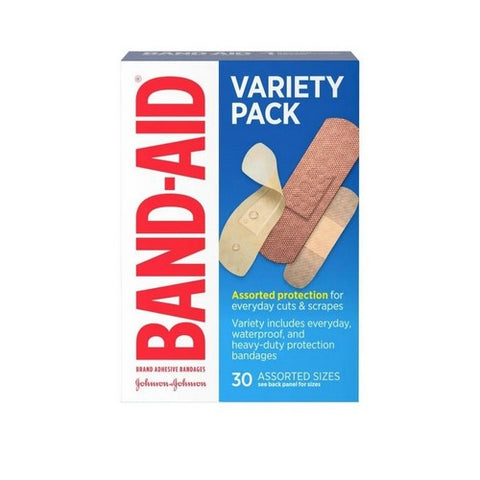Band-Aid, Adhesive Bandages Variety Pack Assorted Sizes, Box Of 1 Band-Aid