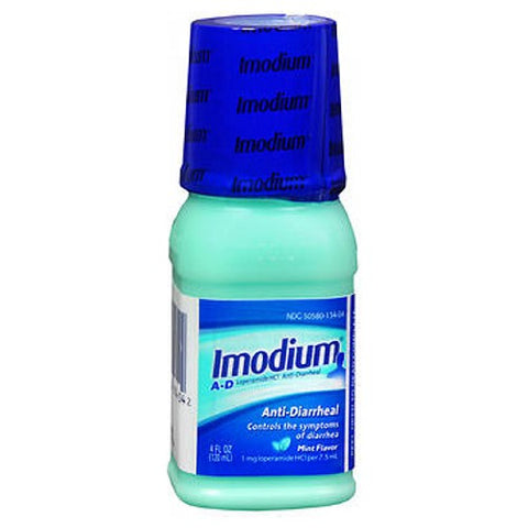 Imodium, A-D Loperamide Hcl Anti-Diarrheal Oral Solution Mint, 1 Mg, 4 Oz Imodium