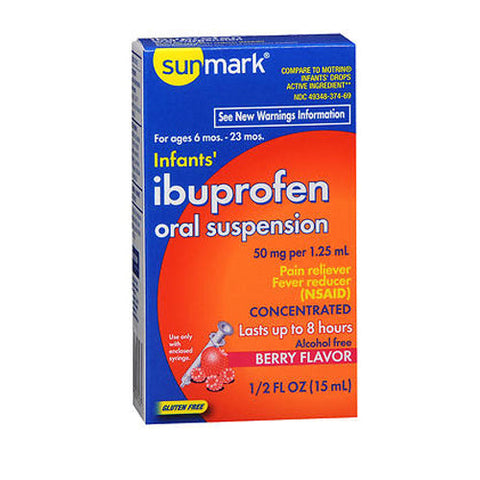 Sunmark, Infants Ibuprofen Oral Suspension Drops, Berry 0.5 oz Sunmark