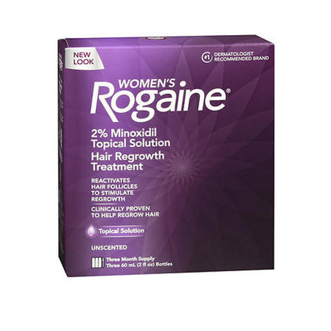 Rogaine, Women's Rogaine Topical Solution, 3 x 2 fl oz Rogaine