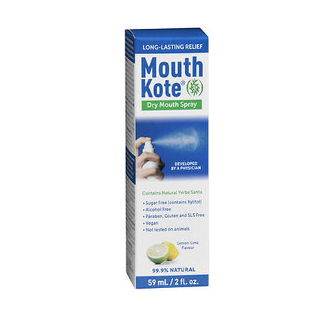 Mouth Kote, Dry Mouth Spray Lemon Lime, 2 Oz Mouth Kote