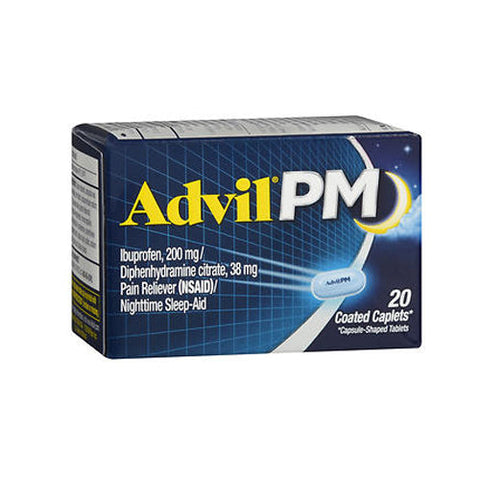 Advil, Pm Pain Reliever Nighttime Sleep-Aid, 20 Caps Advil