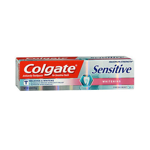 Colgate, Sensitive Whitening Maximum Strength Toothpaste Fresh Mint, 6 Oz Colgate